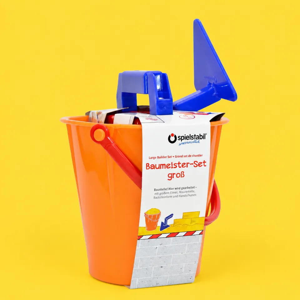 spielstabil-baumeister-baumeister-set-gro-2-5-l-eimer-handschuhe image 1