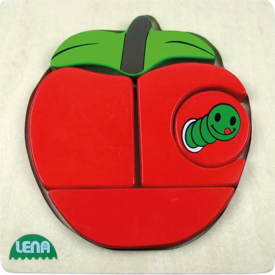 lena-my-first-32135-holzpuzzle-apfel-5-teile-14-cm image 1
